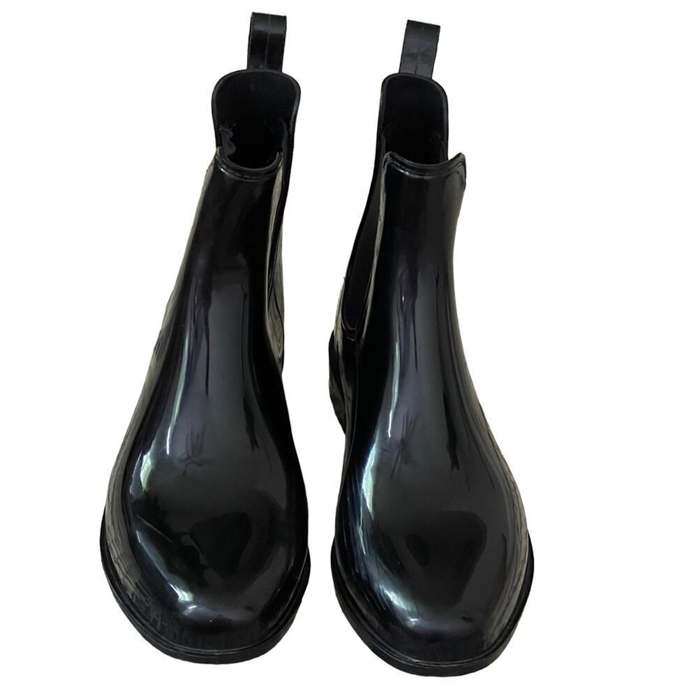 Lauren Ralph Lauren Tally Chelsea Rain Boot Black Size 7